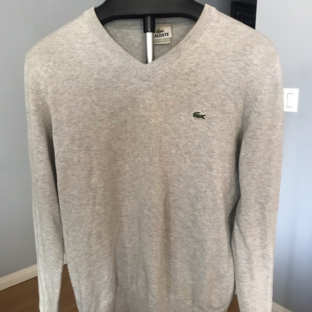 Vintage Lacoste V-neck sweater